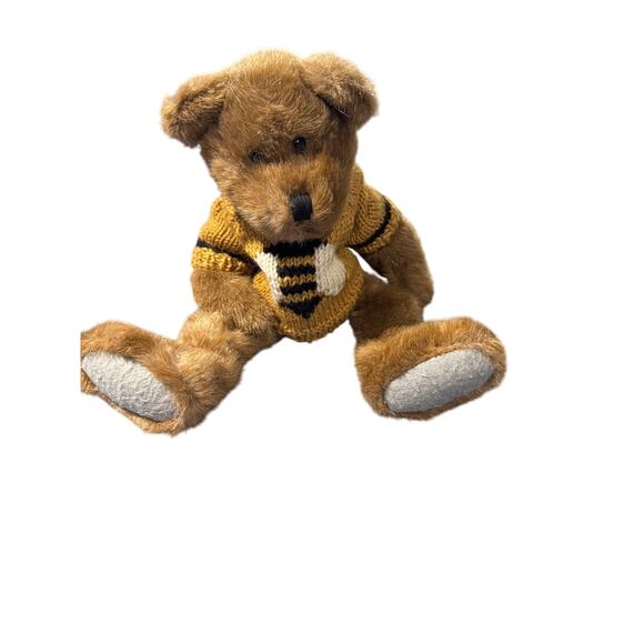 VTG Boyds Bear “Bee Whiz” Plush J.B. Bean Series 1994 14" Knit Bee Sweater Tags - Picture 1 of 7